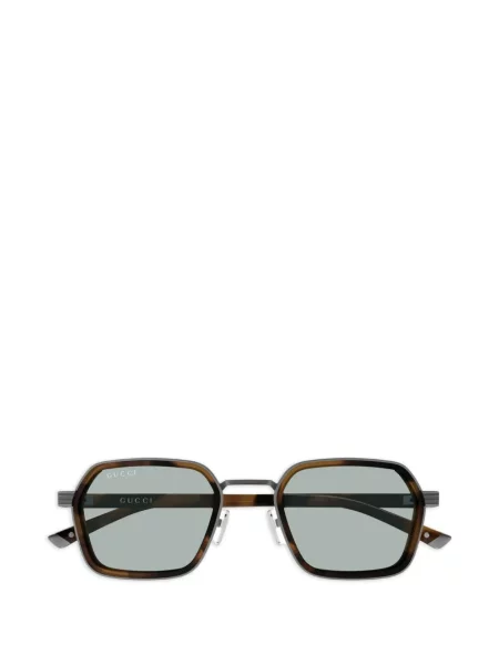 Ochelari de soare Gucci Eyewear cu imprimeu geometric maro
