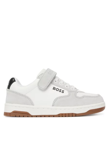 BOSS Sportcipő TRAINERS szürke fehér