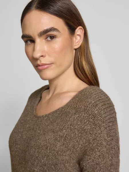 Sweter z dzianiny z okrągłym dekoltem Milano Italy