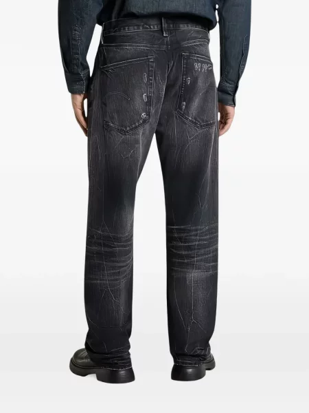 Jeansy straight leg G-star Raw czarne