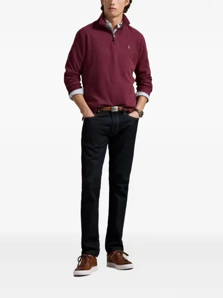 Ριγέ polo Polo Ralph Lauren με κουκούλα με αυτόγραφο λευκό