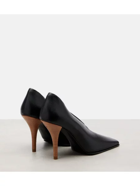 Pantofi cu toc Alaïa din piele negru