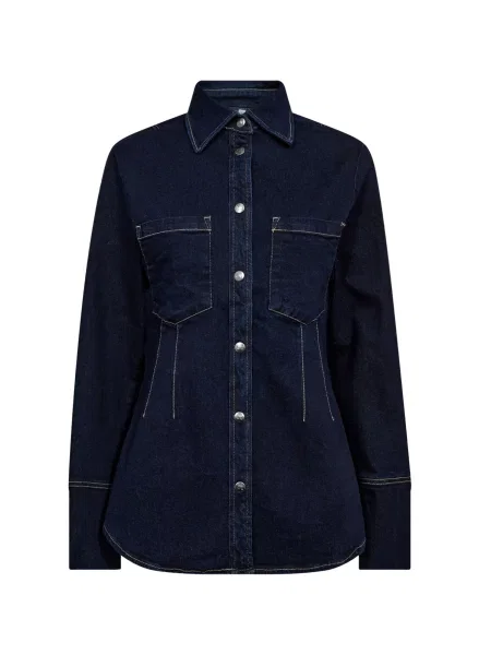 Co'couture Bluză Theo denim albastru