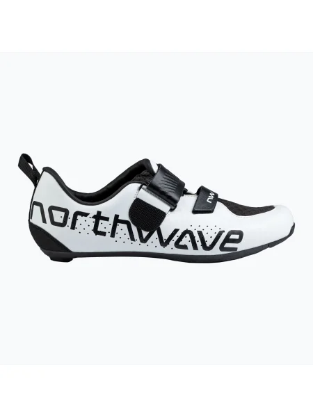 Pantofi de șosea pentru bărbați Northwave Tribute Carbon alb/negru alb