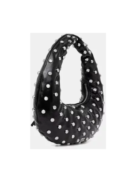 DKNY torebka hobo z imitacji skóry KATYA czarna