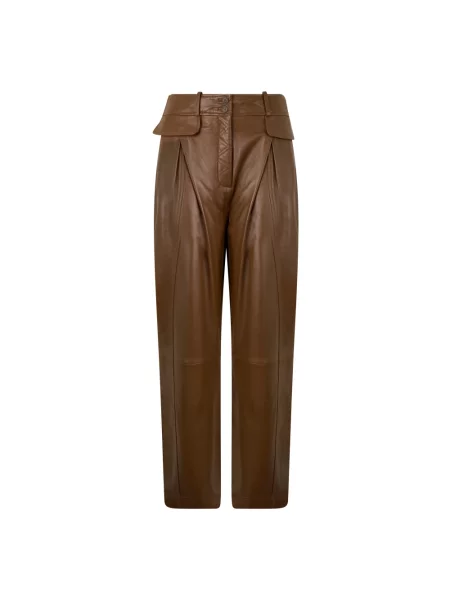 Spodnie Alberta Ferretti brązowe