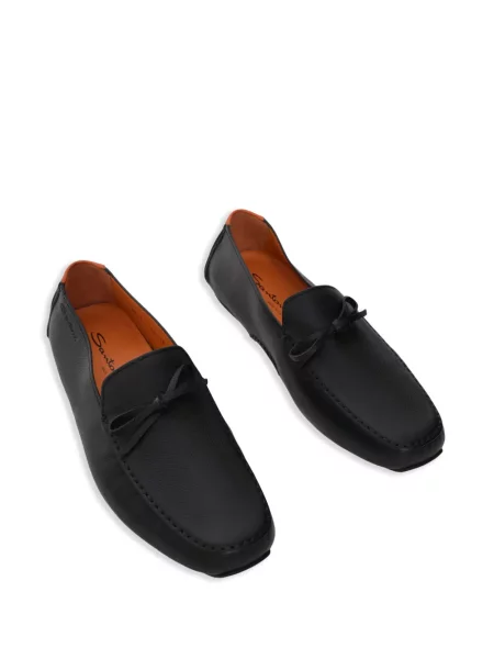 Pantofi loafer Santoni negru