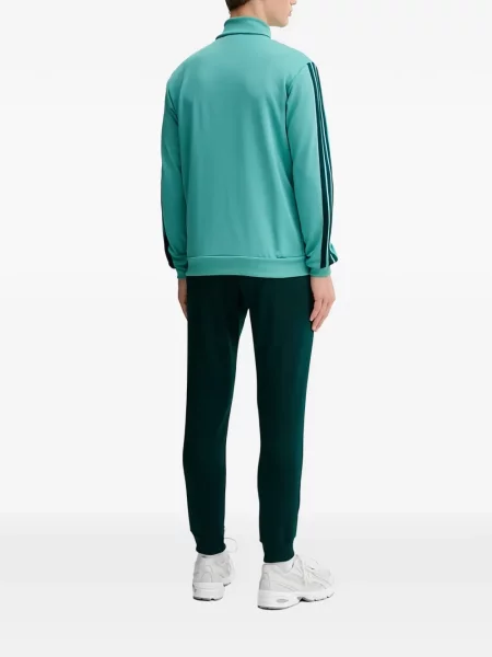 Ριγέ γυμναστήριο σορτς Adidas με σχέδιο μπλε