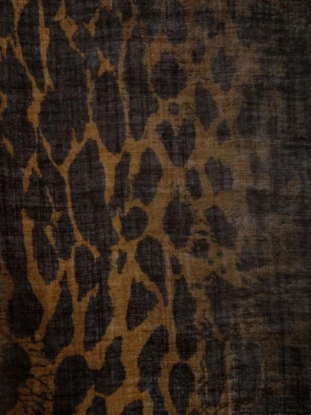 Leopardí šál Zadig&voltaire s potiskem černý
