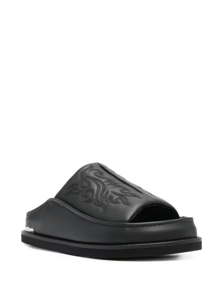 Sandale Toga Pulla cu broderie negru