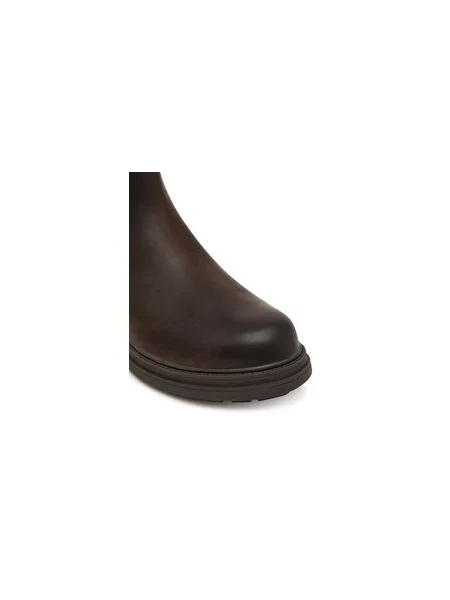 Členková obuv s elastickým prvkom Clarks Top hnedá