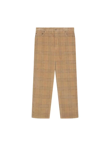 Spodnie Burberry beżowe