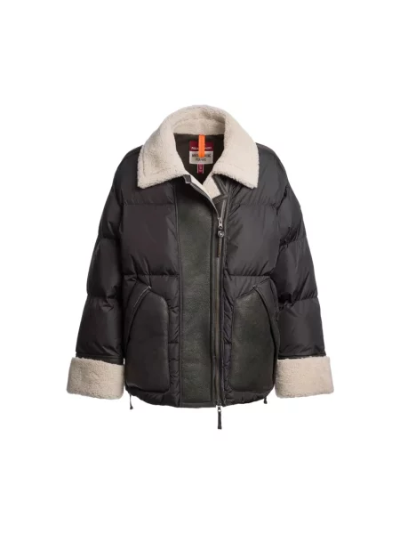 Kurtka skórzana Parajumpers czarna