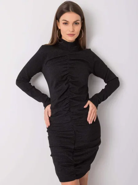 Rochie midi Fashionhunters de costum negru