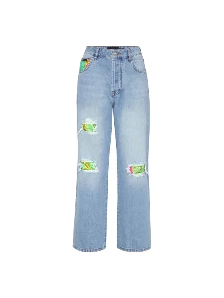 Spodnie Philipp Plein niebieskie