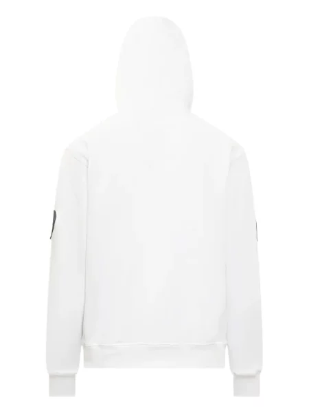 Hanorac cu glugă Dsquared2 cu aplicații alb