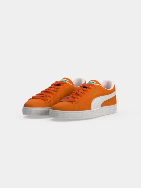 PUMA Členkové tenisky Suede Classic zlatá / mandarínková biela