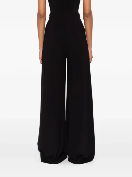 Pantaloni Nissa plisate de cristal negru