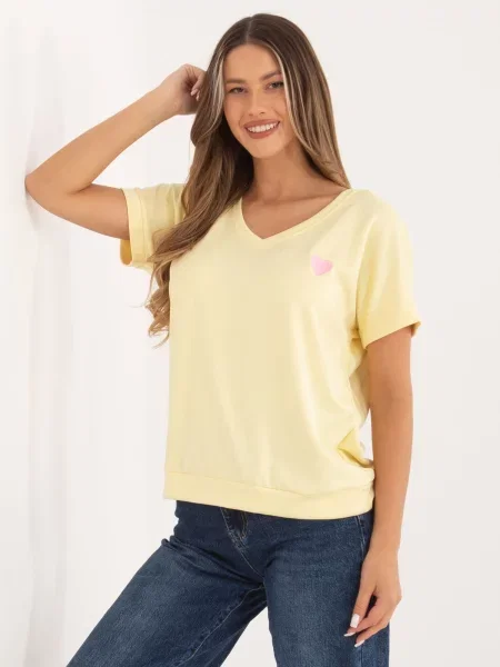 Блуза Relevance бродирана жълто