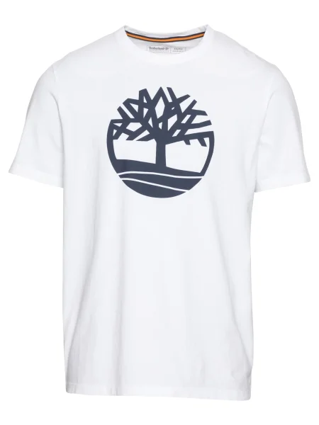 TIMBERLAND Tricou albastru închis alb