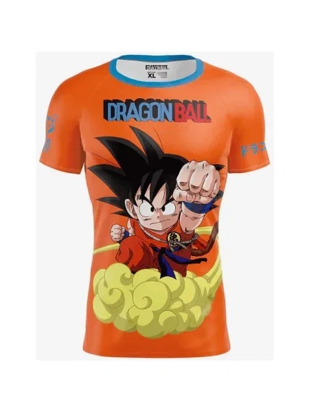 Koszulka Otso Dragon Ball z krótkim rękawem pomarańczowo-żółta S żółta