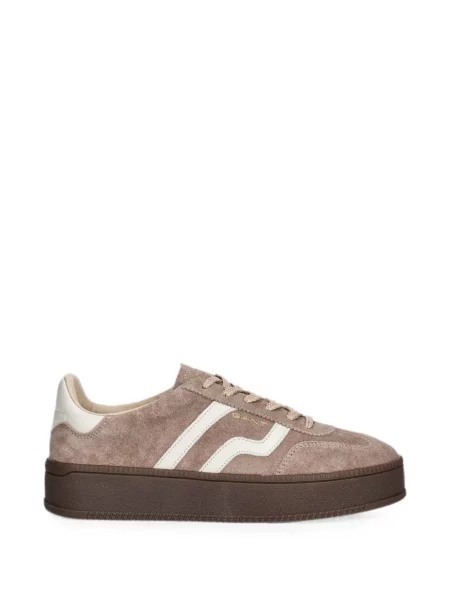 Sneakerși Gant din piele de căprioară cu platformă maro