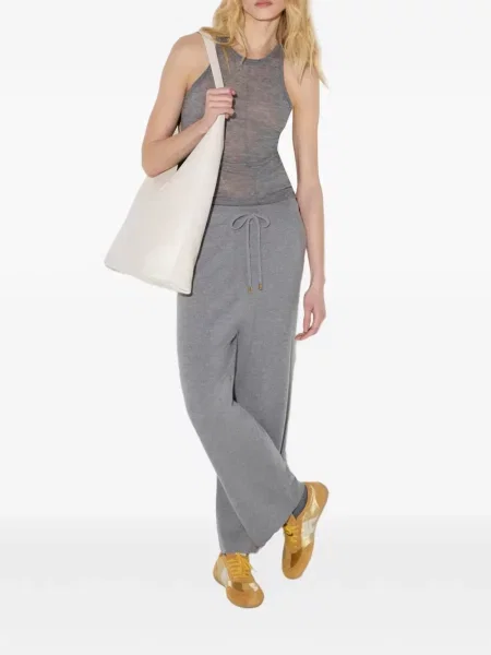 Pantaloni Elisabetta Franchi tricotate gri