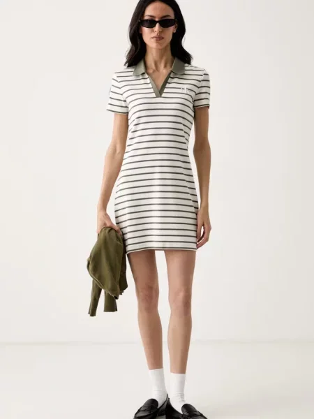 Calvin Klein Jeans rochie de vară din cu bej