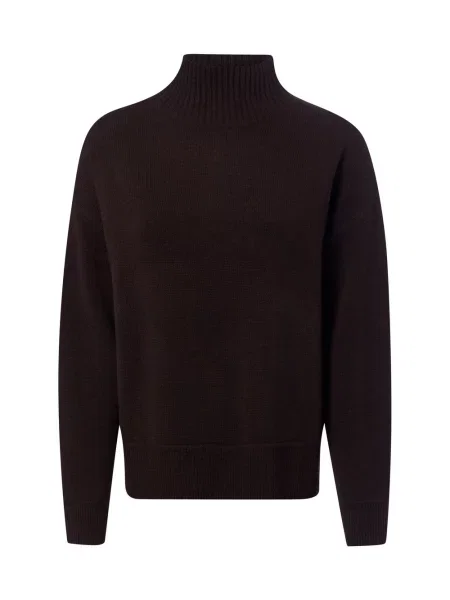 Marie Lund sweter merino Kobiety Wełna S brązowy