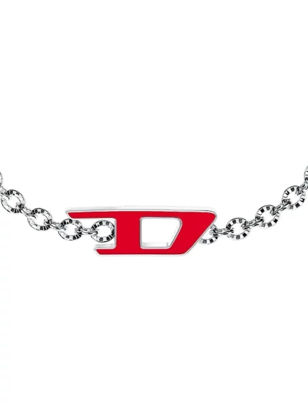Diesel zapestnica iz nerjavečega jekla D Logo rdeča