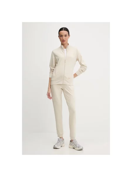 Emporio Armani spodnie dresowe beżowe