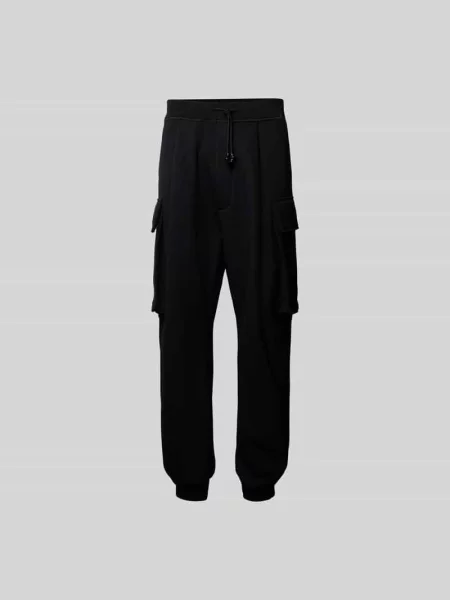 Spodnie dresowe o kroju balloon fit z cargo Dsquared2 czarne