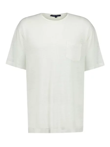 Tričko Frescobol Carioca s kulatým výstřihem bílé