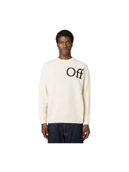 Sweter Off-white wełniany biały