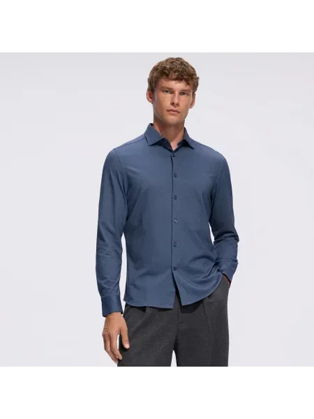 Reserved Slim ing oxford pamuttal tengerészkék