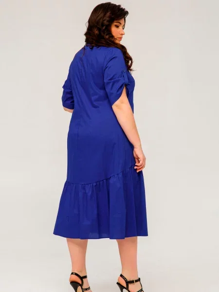 Сукня міді All Posa поліестер/еластан синій