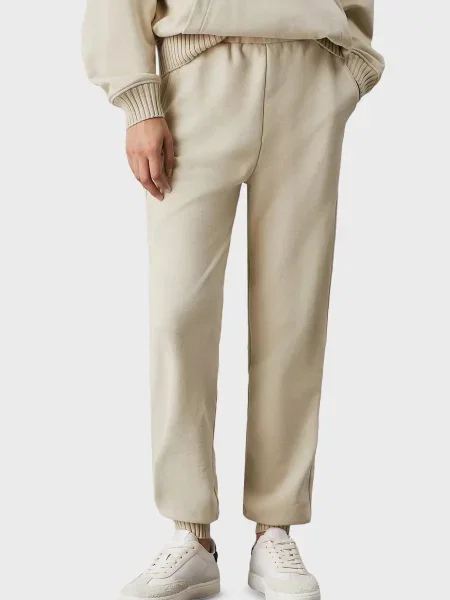 Спортивні штани Calvin Klein Jeans бежеві