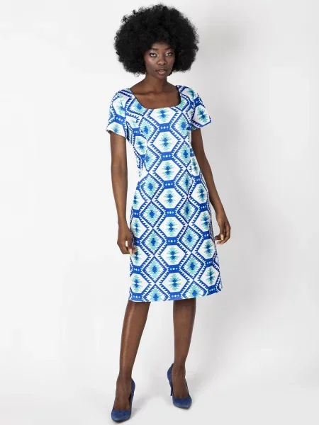 Sukienka ołówkowa Perso z krótkim rękawem