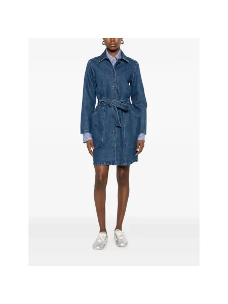 Sukienka jeansowa A.p.c. niebieska