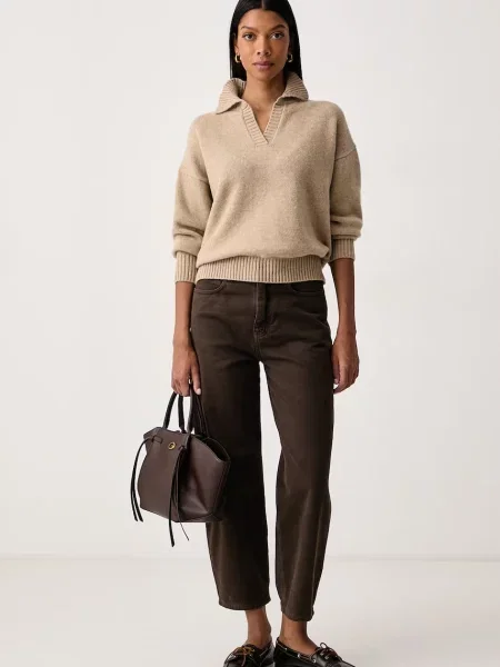 Weekend MaxMara De lână pulover Wkdagre | Relaxed fit bej