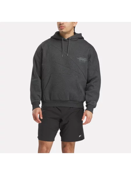 Reebok Luźna bluza z kapturem male Charcoal Marl Size: M szara