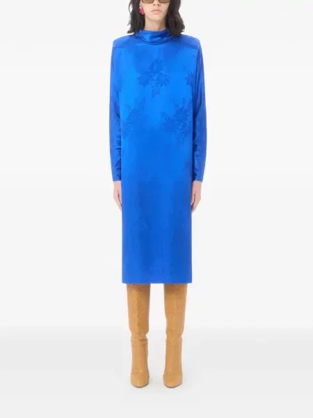 Rochie midi Valentino Garavani din jacard albastru