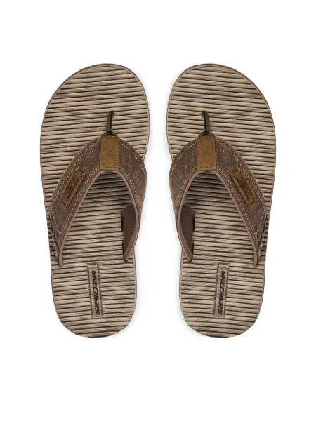 Pántos vietnámi papucs Skechers barna