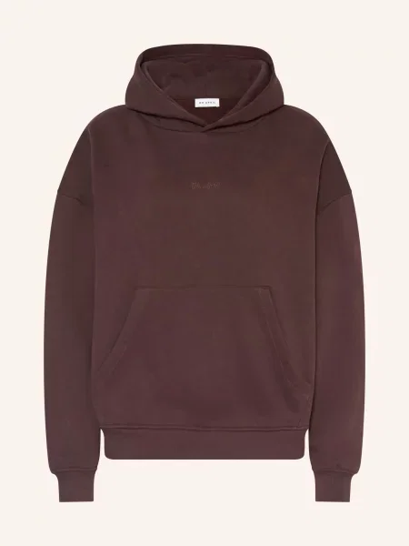 Oh April Oversized Mikina Good Karma Wave tmavě hnědá