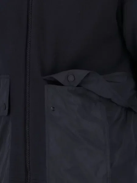 Bunda Moncler Grenoble s kapucí černá