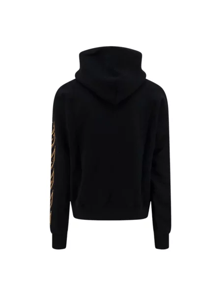 Haftowana bluza z kapturem Off-white biała