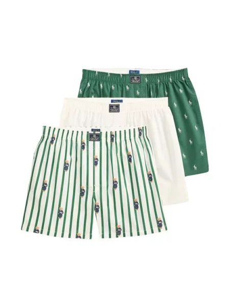 Polo Ralph Lauren Boxerky námornícka / hnedá / tmavozelená / biela modrá