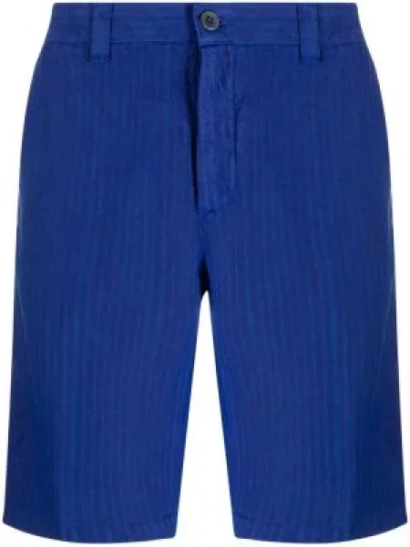 Lněné bermudy 120% Lino modré