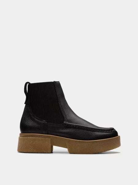 Кожаные ботинки Clarks черные