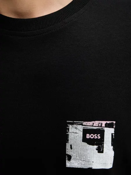 Футболка BOSS Orange Te_Citylights помаранчева